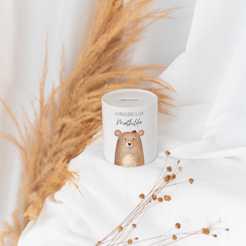 Money Box Child, Money Box Personalized, Piggy Bank, Baby, Personalized