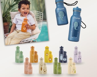 Trinkflasche personalisiert, Trixie Trinkflasche, Trinkflasche personalisiert Kinder, Trinkflasche Kinder, Gourde personnalisée, Kinder