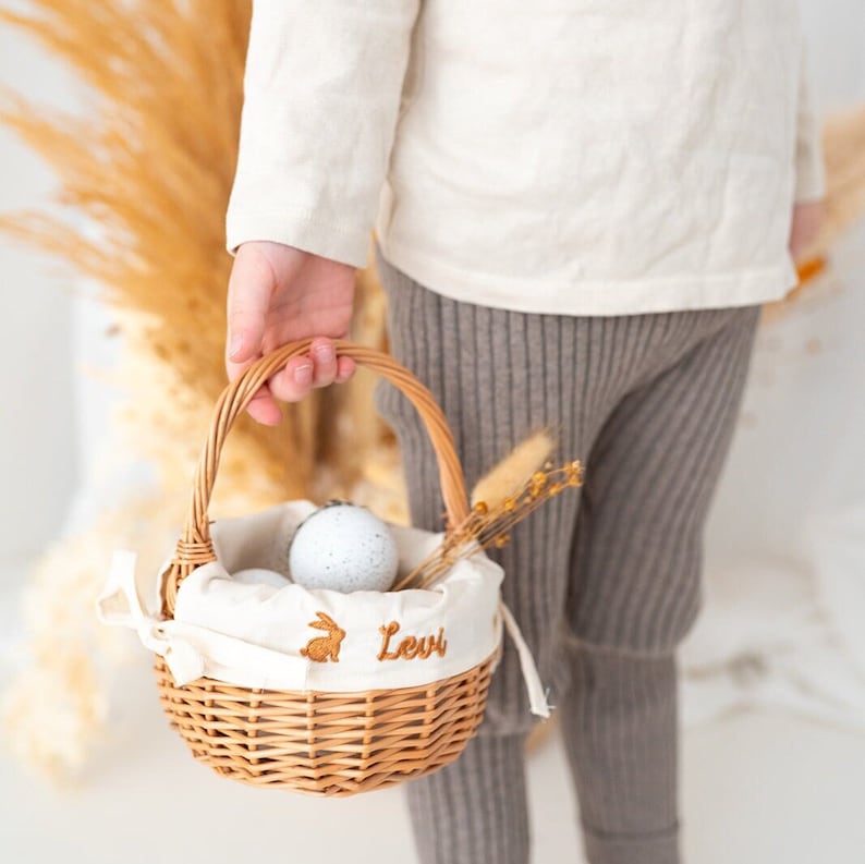 Osterkorb, Osterkörbchen personalisiert, Osternest, Easter Basket, Osterkörbchen Kinder, Personalisierter Osterkorb zdjęcie 1