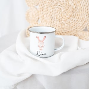 Tasse en émail, cadeaux pour bébé, enfants, tasse personnalisée, tasse en émail personnalisée, tasse pour enfants, tasse pour enfants, école maternelle image 5