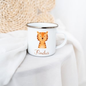 Emaille Tasse, Babygeschenke, Kinder, Tasse personalisiert, Emaille Tasse personalisiert, Kindertasse, Tasse Kinder, Kindergarten Bild 8