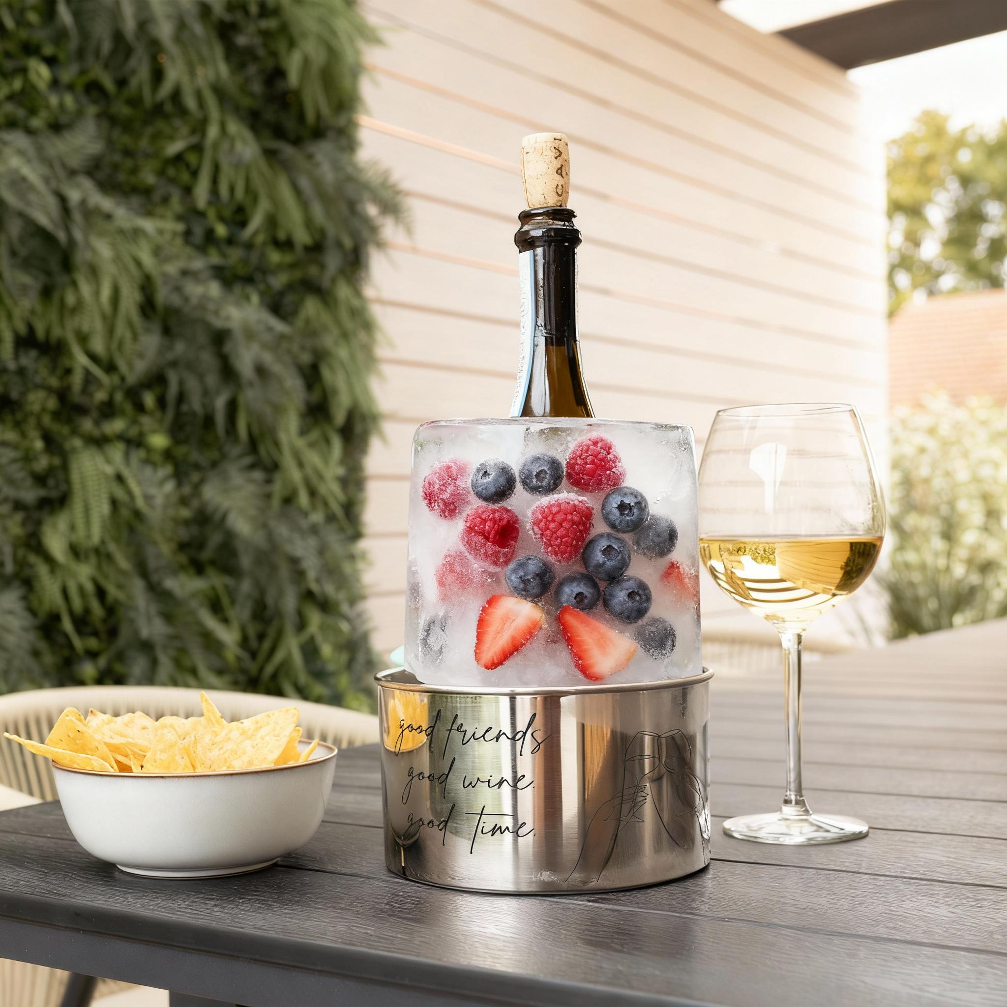 Weinkühler Nice Ice Cooler Flaschenkühler,sektkühler Personalisiert, Hochzeitsgeschenk, Einzug, Beste Freundin Geschenk, Valentines Day Gift