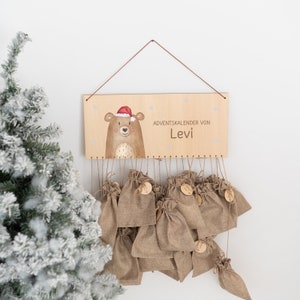 Adventskalender, Adventskalender zum befüllen, Adventskalender Kinder, Adventskalender Holz, Kinderadventskalender Bild 3