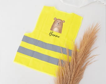 Warnweste Kinder, Warnweste personalisiert, Warnweste Baby, Kindergartenkind, Warnweste personalisiert, Kindergartenkind
