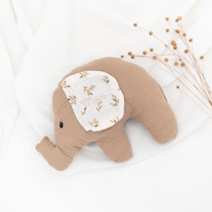 Elefant Baby, Elefant Kuscheltier, Zubehör Wickeltisch, Elefant personalisiert, Elefant Kissen, Kuscheltier Baby Bild 5