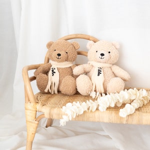 Teddybär, Kuscheltier personalisiert, Teddybär personalisiert, Stofftier personalisiert, Babygeschenk, Geschwister Kuscheltier Bild 2
