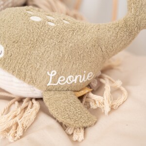 Peluche bébé, peluche naissance, peluche tortue, baleine, phoque, cadeau bébé, doudou personnalisé, animaux marins image 6