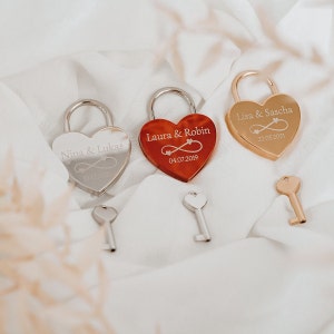 Valentine's Day Gift, Love Lock, Valentine's Day Gift for Him, Lock with Engraving, Valentine's Day Gift for Her, Wedding Anniversary