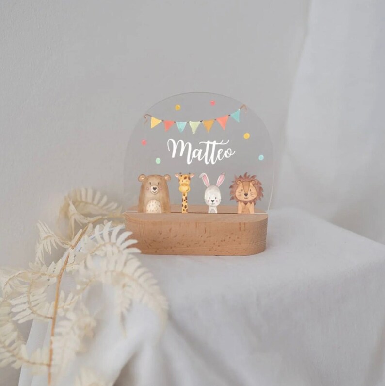 Babygeschenke, Nachtlicht, Geburt, Nachtlicht personalisiert, Babygeschenk Geburt, Nachtlicht Baby, Wunderwunsch, Taufe, Baby Bild 2