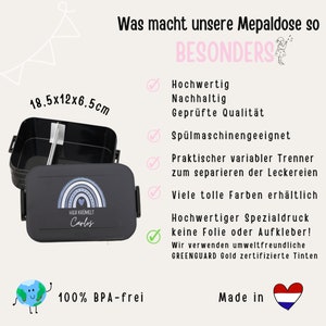 Mepal Brotdose personalisiert, Brotdose personalisiert, Brotdose Mädchen, Brotdose, Brotbox, Lunchbox personalisiert, Kinder Brotdose image 7