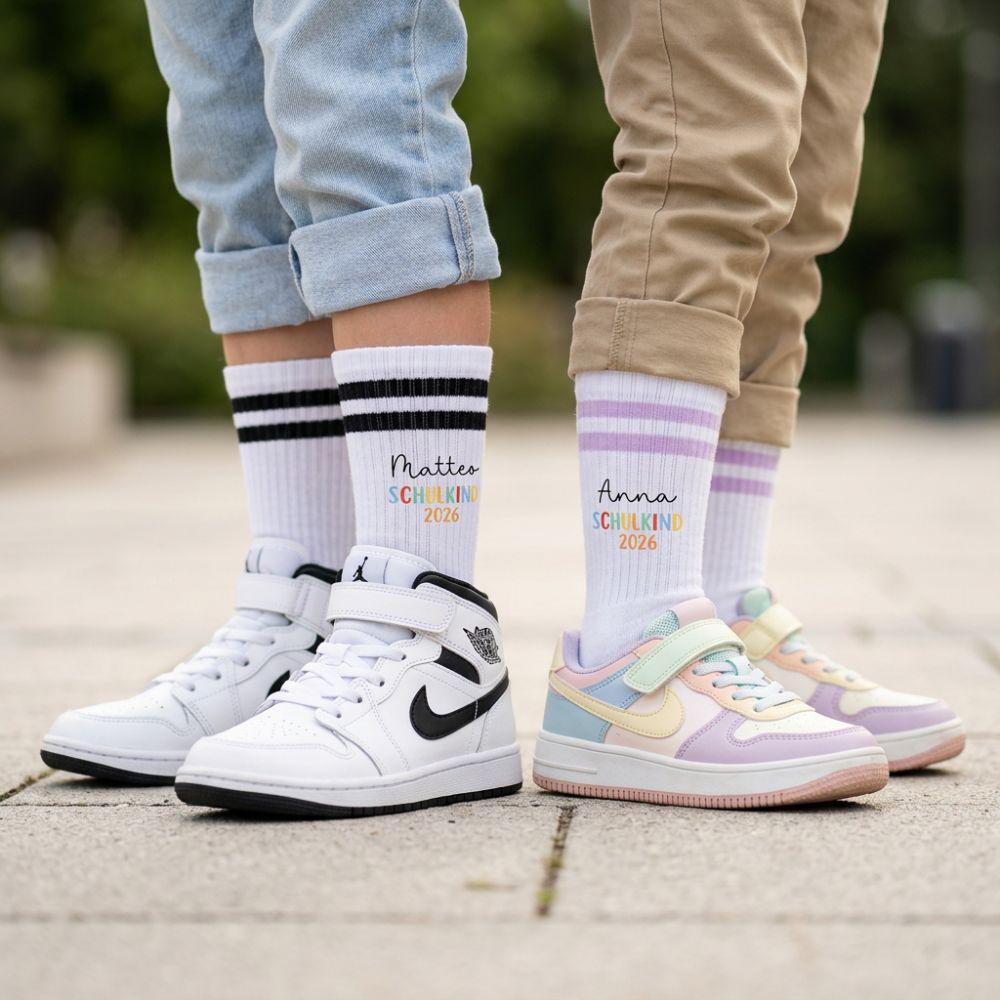 Schulkind Socken, Einschulung, Schulanfang, Schultüte Junge, Einschulung 2026, Socken Schulkind, Geschenk Einschulung, Schulstart, Schule