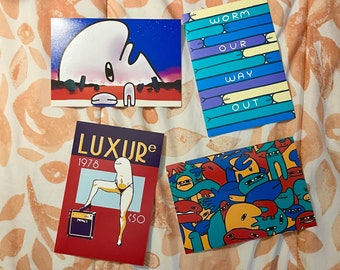PPPals Art Prints 4x6&quot; (End of Eva, WOWO, LUXURe, Germ Party) FREE STICKER