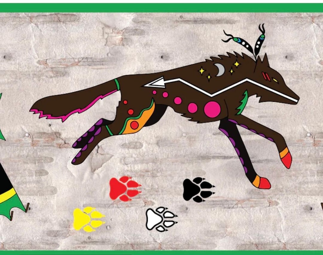 2 Inch Ledger Birch Wolf Ribbon -BY THE YARD - Etsy
