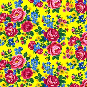 Yellow Kokum Scarf Floral Print