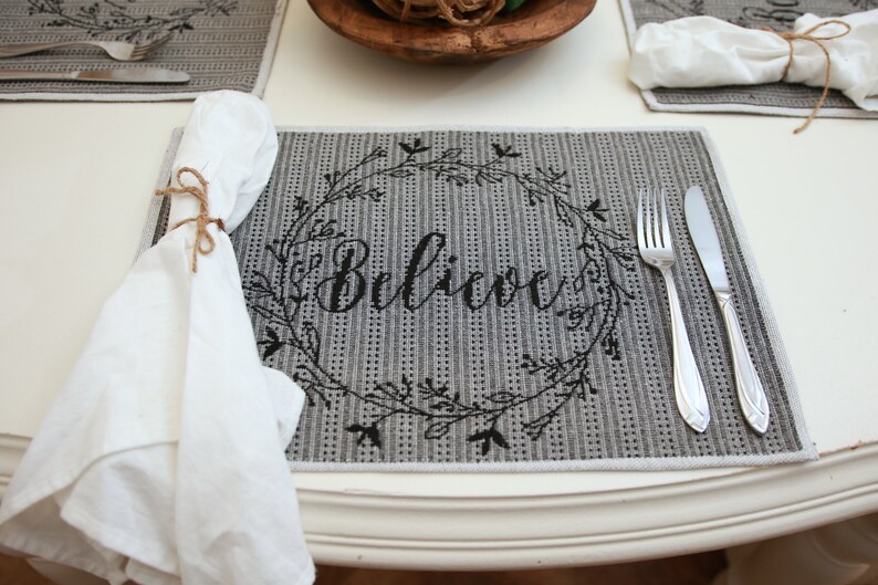 Placemats Set of 6 or Set of 4 Readytoship Fabric Placemat Etsy