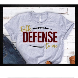 verdediging svg, voetbal svg, praat verdediging tegen mij, voetbalshirt, fan svg, achterklep, wedstrijddag shirt, SVG Files voor Cricut, Silhouet SVG,