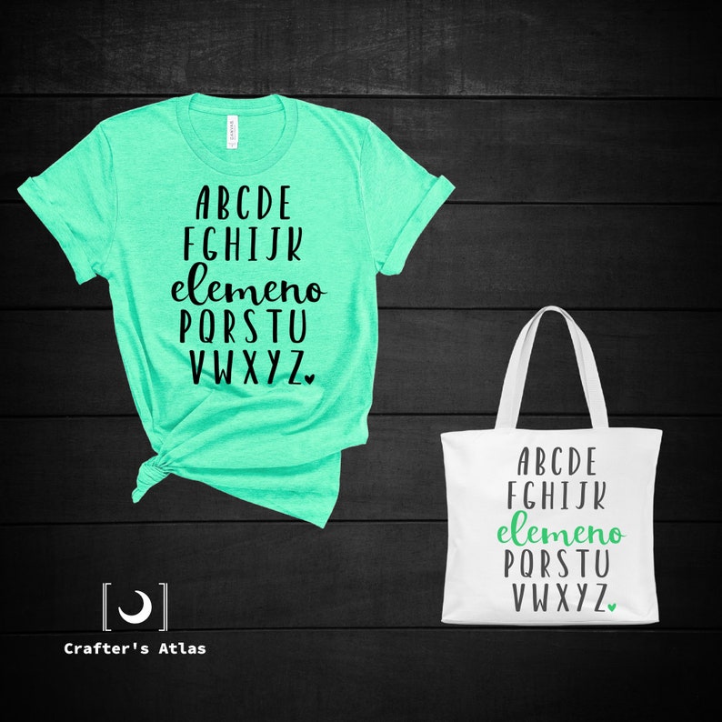 Download Elemeno svg teacher shirt teacher gift alphabet svg | Etsy
