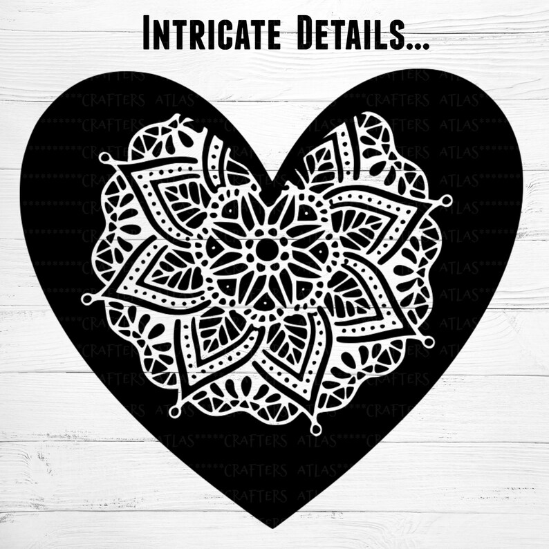 Free Free 290 Heart Mandala Cricut SVG PNG EPS DXF File
