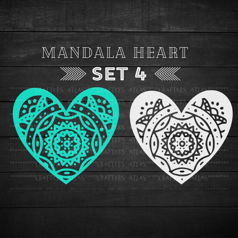 Free Free 290 Heart Mandala Cricut SVG PNG EPS DXF File