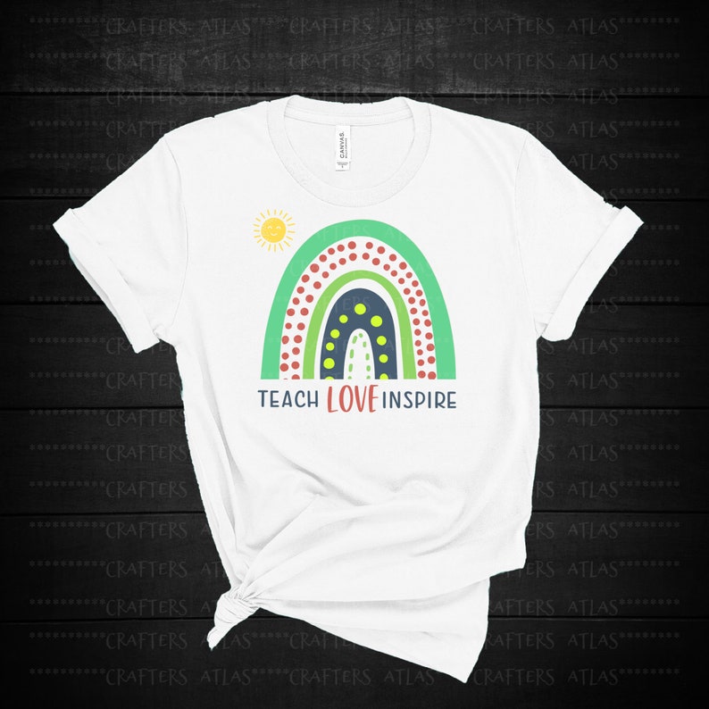 Download Teach Love Inspire SVG Teacher Shirt Design Teacher SVG | Etsy