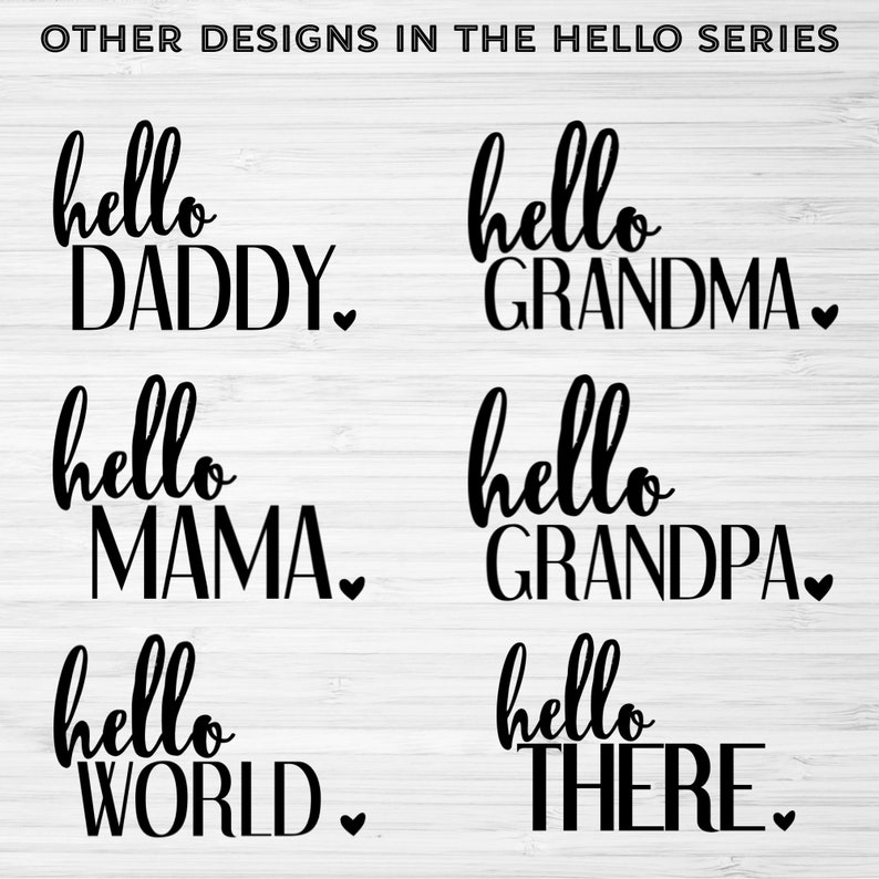 Download Baby svg files Hello Grandma Cute Baby Clothes baby boy | Etsy