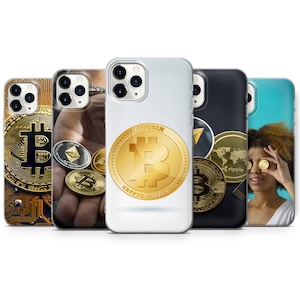 Altcoins Bitcoin Ethereum Ripple Phone Case fits for iPhone SE, 6, 7, 8+, XS, XR, 11, 12 Pro, fits for Galaxy S9, S10, S20, A20e, A51, A70