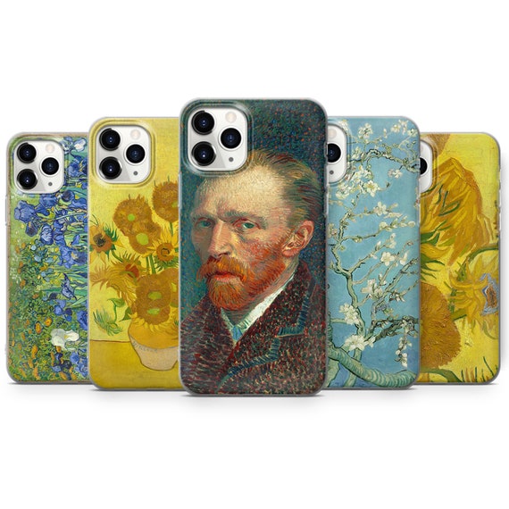 kolonie Knipperen Wijden Vincent van Gogh Bloemen Zonnebloemen Irissen Telefoonhoesje - Etsy België