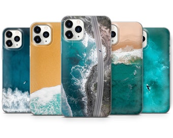 Ocean from the Top Phone Case fits for iPhone SE, 6, 7, 8+, XS, XR, 11, 12 Pro, fits for Galaxy S9, S10, S20, A20e, A51, A70