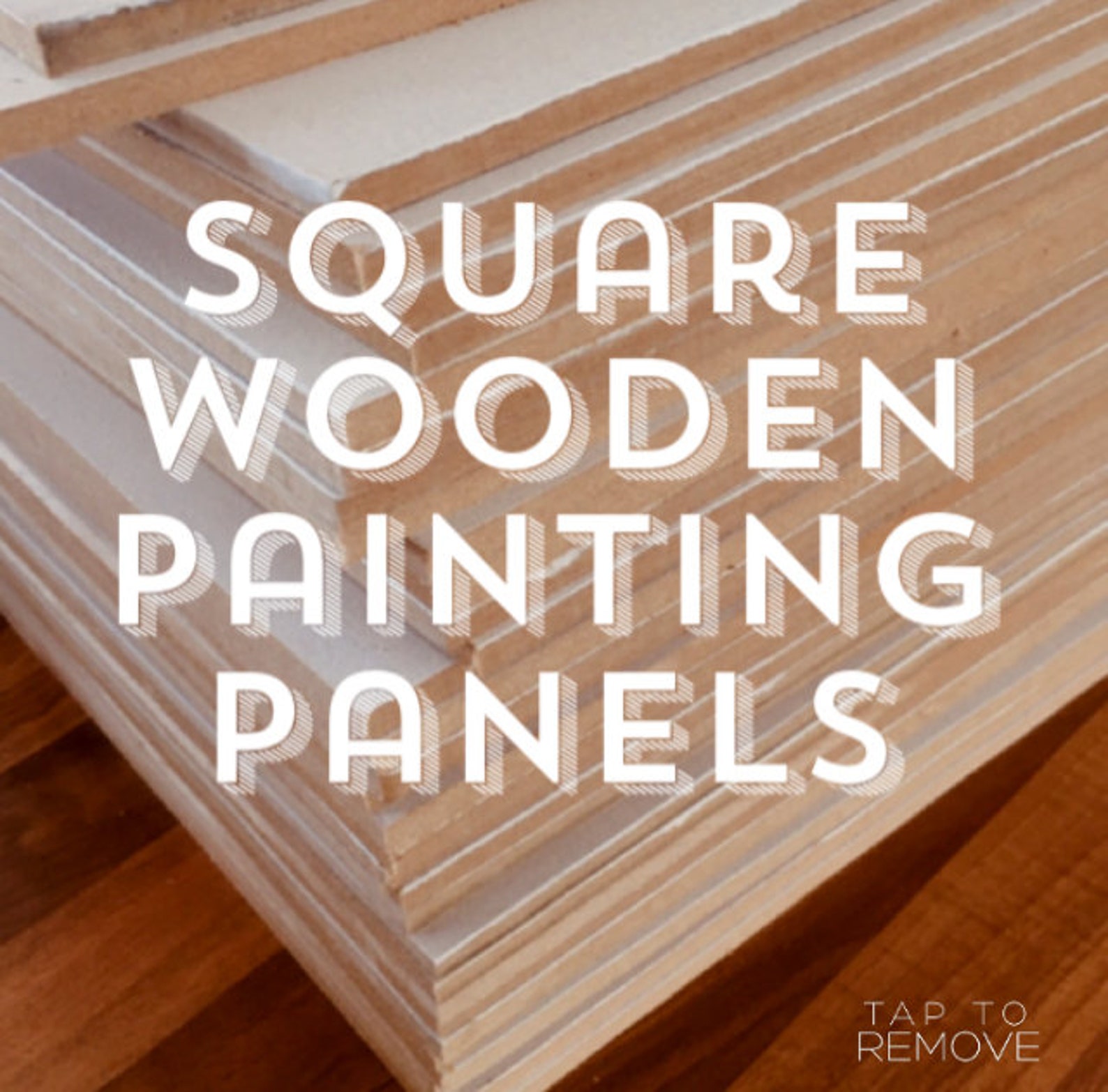 Square Wood Painting Panel Etsy