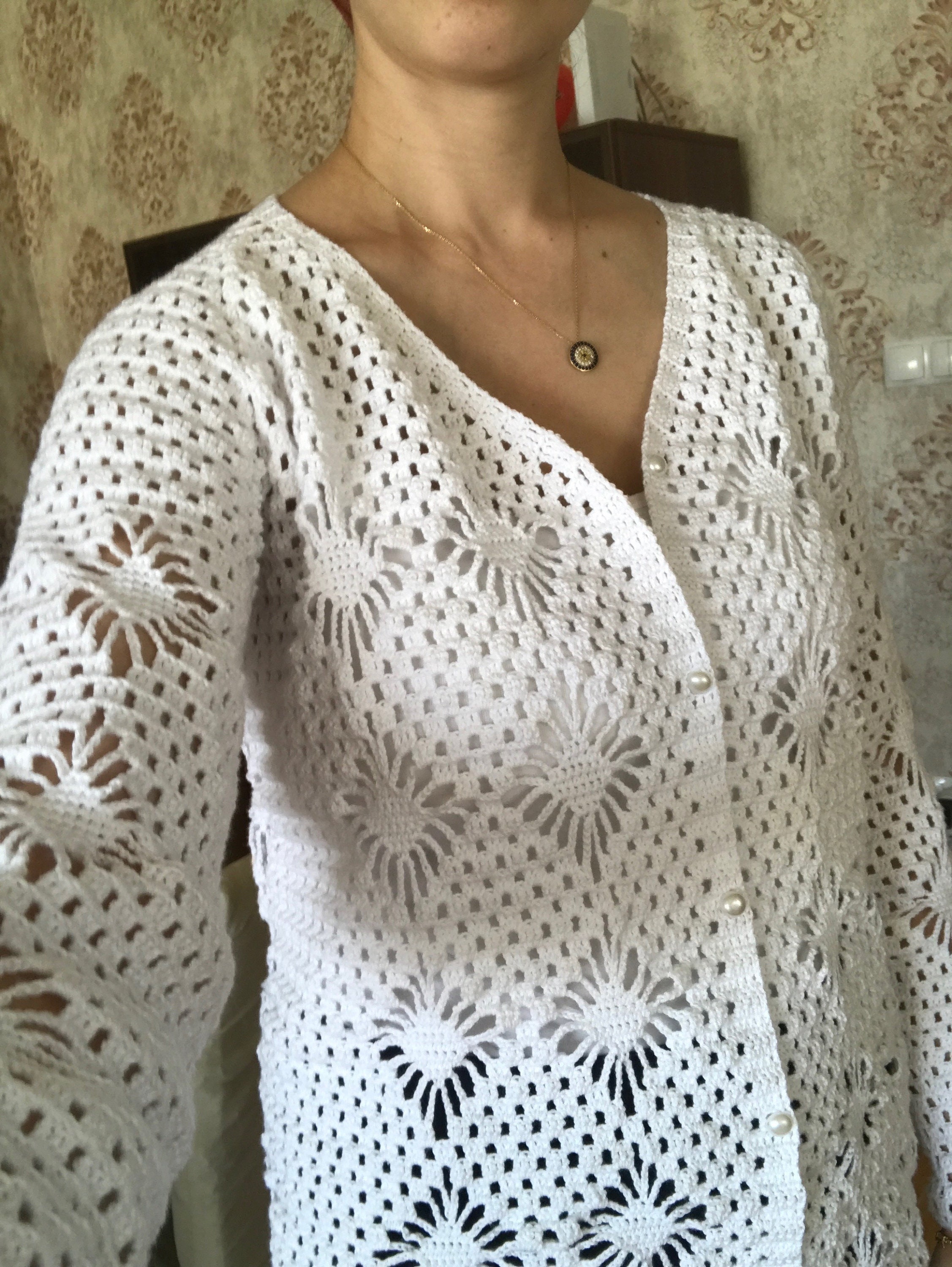 White Lace Cardigan - Etsy White Lace Cardigan - Etsy