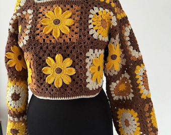 SUGAR STREET WEAVERS ゴブラン　ひまわり　カーディガン SUGAR STREET WEAVERS ゴブラン ひまわり カーディガン