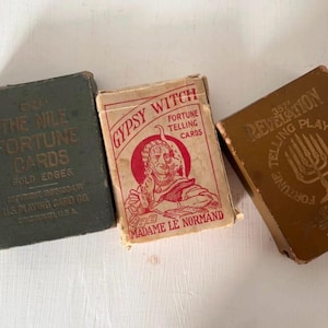 Lot de cartes de fortune anciennes en l'état