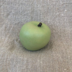 Apple one piece Handmade Ceramic stoneware Green