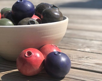 LARGE Blueberry, Lingonberry (one piece) - Handmade Ceramic stoneware
