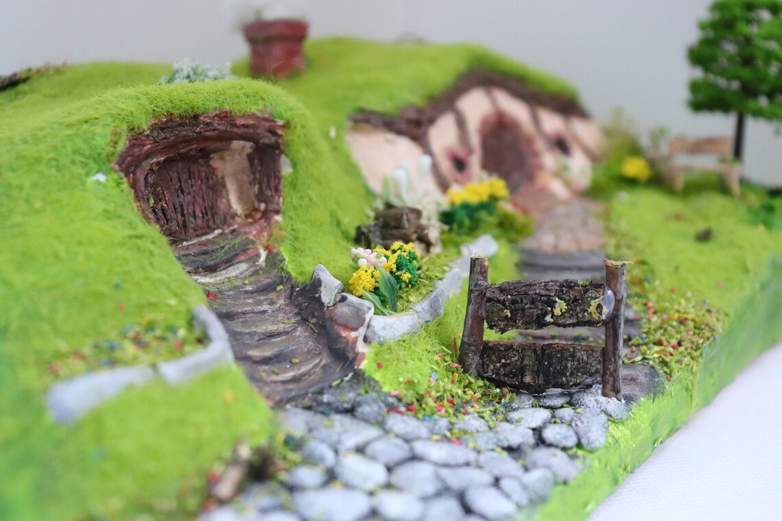 Diorama Seigneur des anneaux La comté The Shire Lord of the Etsy France