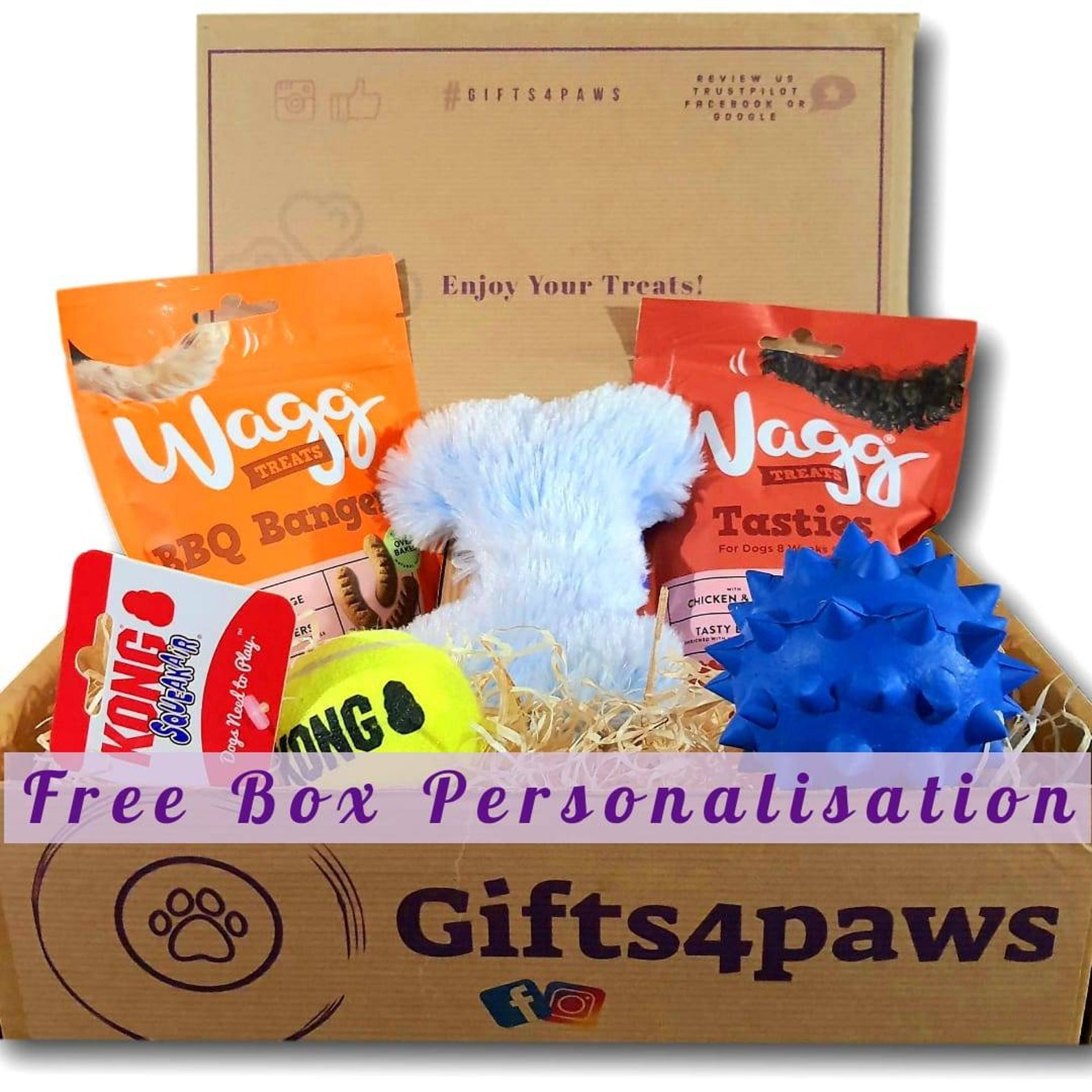 Dog Toy & Treat Box / Gift Box For Dogs / Present For Dogs / Etsy