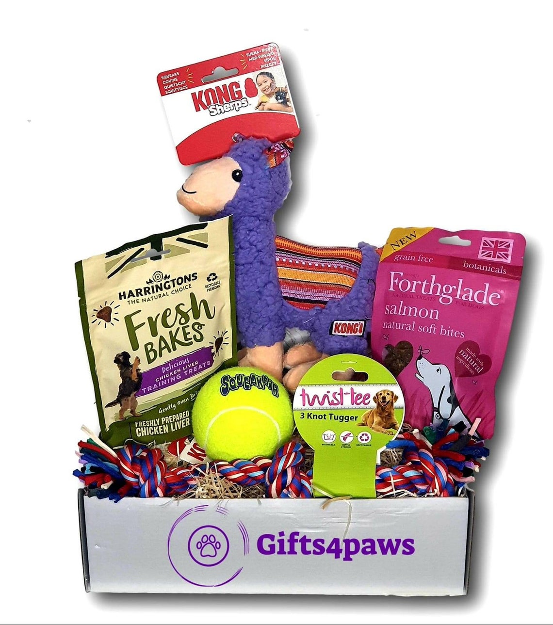 Dog Rope & Kong Toy Hamper Dog Toys Dog Treats / Dog Hamper Etsy