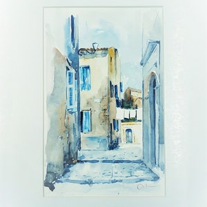 Athens Plaka,Watercolor Art,Original painting,Plaka Athens,Greek Art