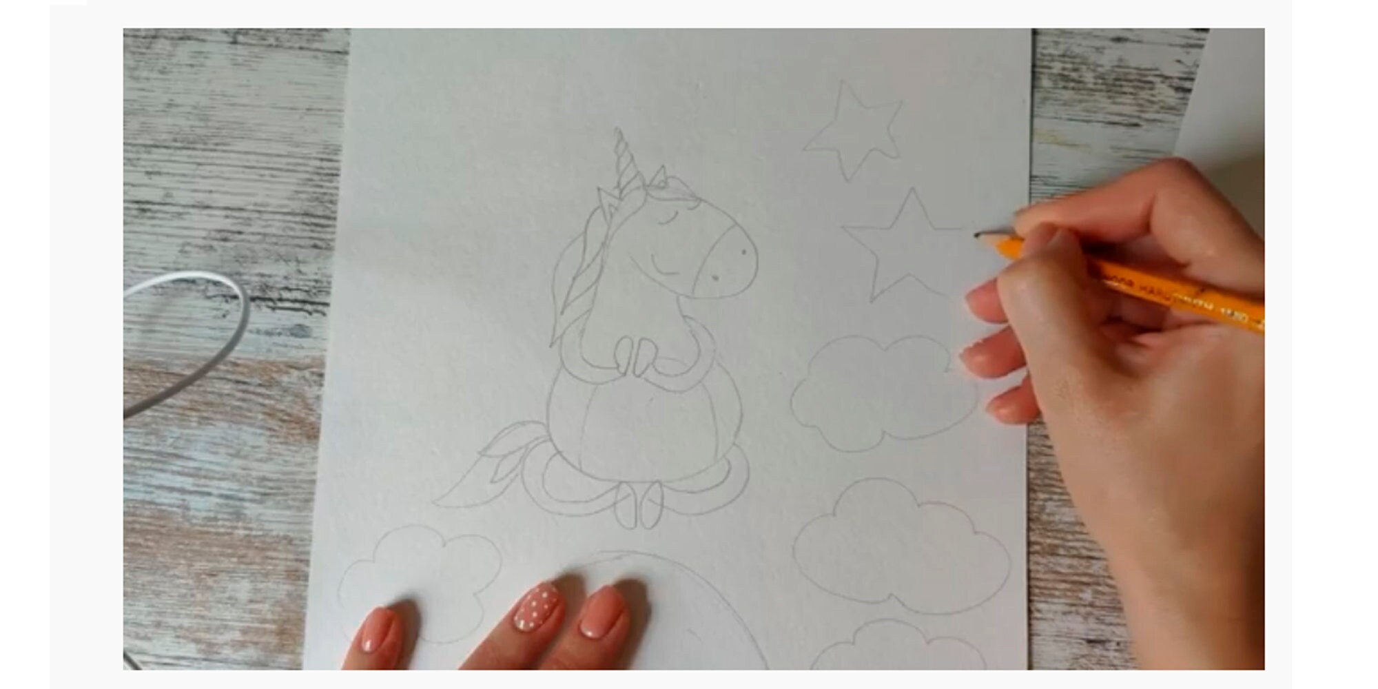 Video Tutorial Step by Step unicorn Art Tutorial Etsy