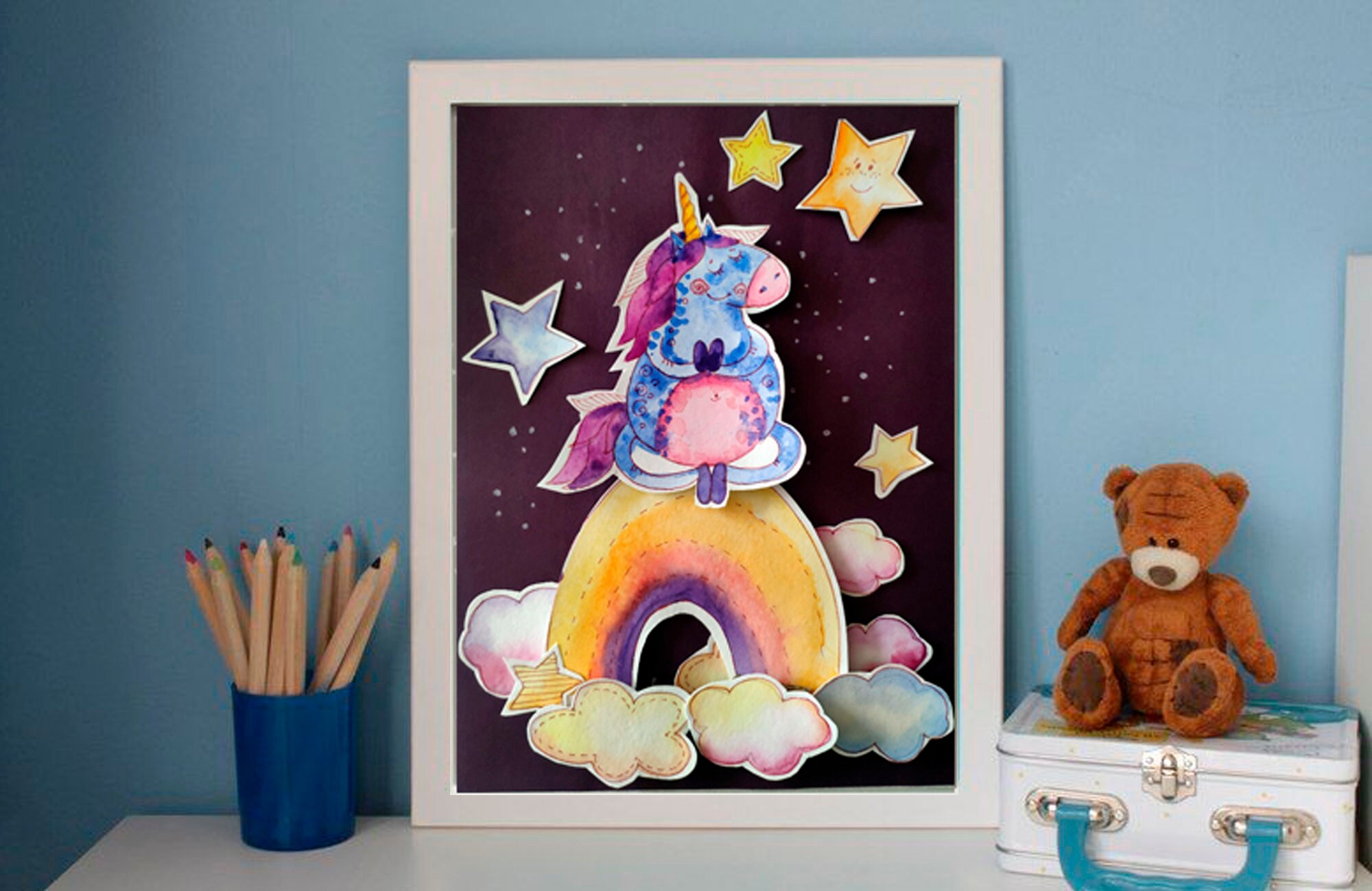 Video Tutorial Step by Step unicorn Art Tutorial Etsy