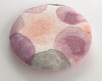 Watercolor orchids SnuggleSafe Heatpad cover   |   handmade - fleece cover with lining