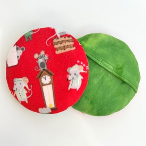 Fun mice SnuggleSafe Heatpad cover   |   handmade - fleece cover with lining