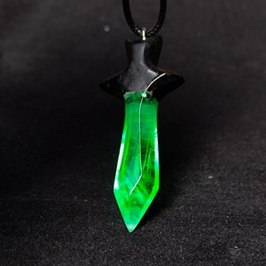 Sword necklace, perfect gift for him, for women and men, wood resin necklace, unusual gift, personalized pendant, romantic gift him