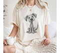Comfort Colors Puppy Doodle Graphic Shirt, Scribble Dog Sketch Tee, Line Art Dog T-Shirt, Cute Dog Lover Gift product logo