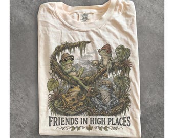 Vintage Frogs Graphic Shirt, Comfort Colors 90s Frog Graphic Tee