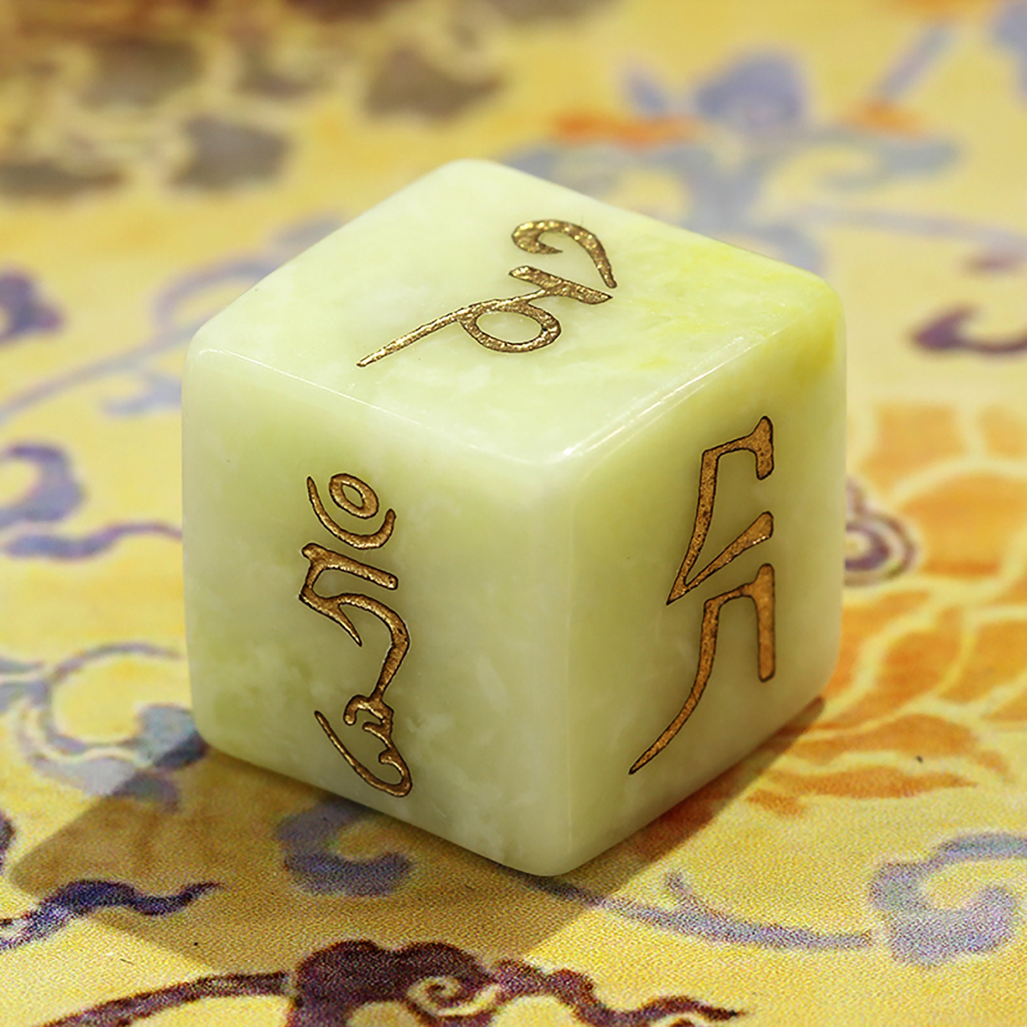 D6 Gemstone Tibetan DiceGem Mo DiceRune Divination Etsy