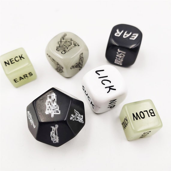 6PCS Naughty Dice Setglow Fun Diceadult Dicegame Dice for Etsy