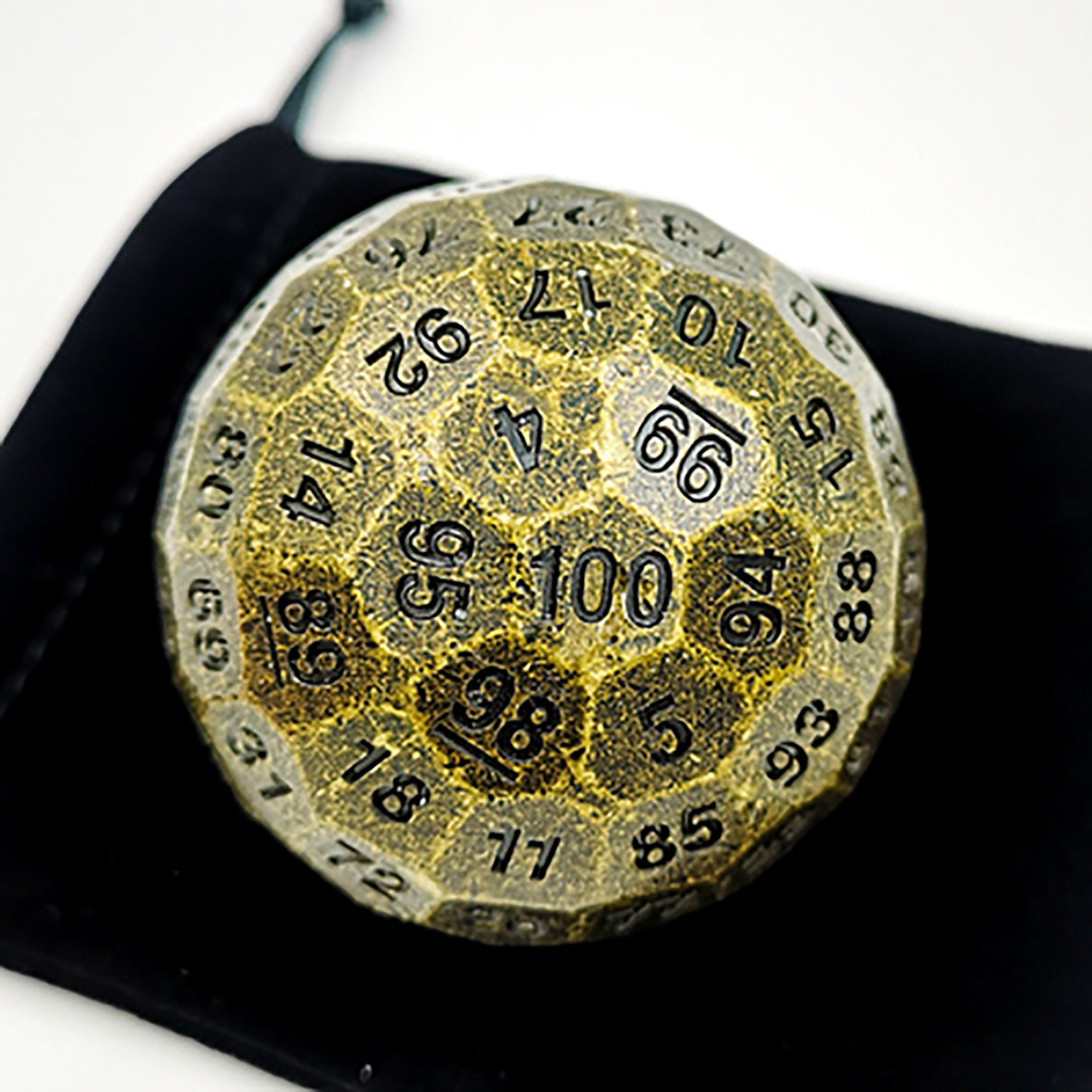 D100 Metal Dice Cthulhu Dnd Multisided Solid Dice Gift Etsy