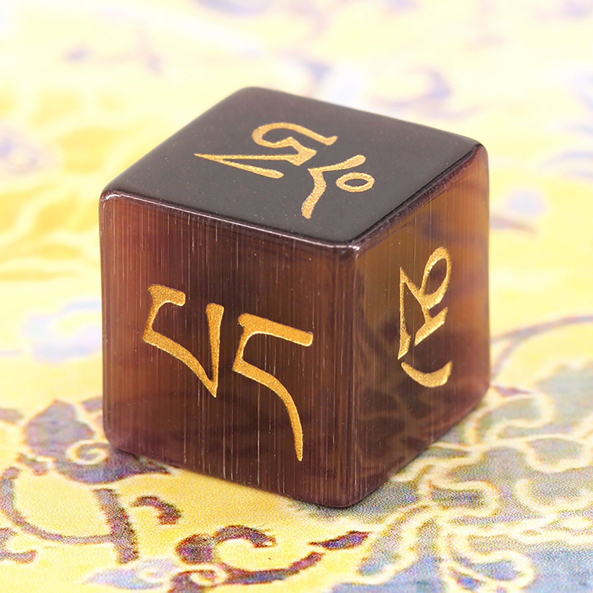 D6 Gemstone Tibetan DiceGem Mo DiceRune Divination Etsy