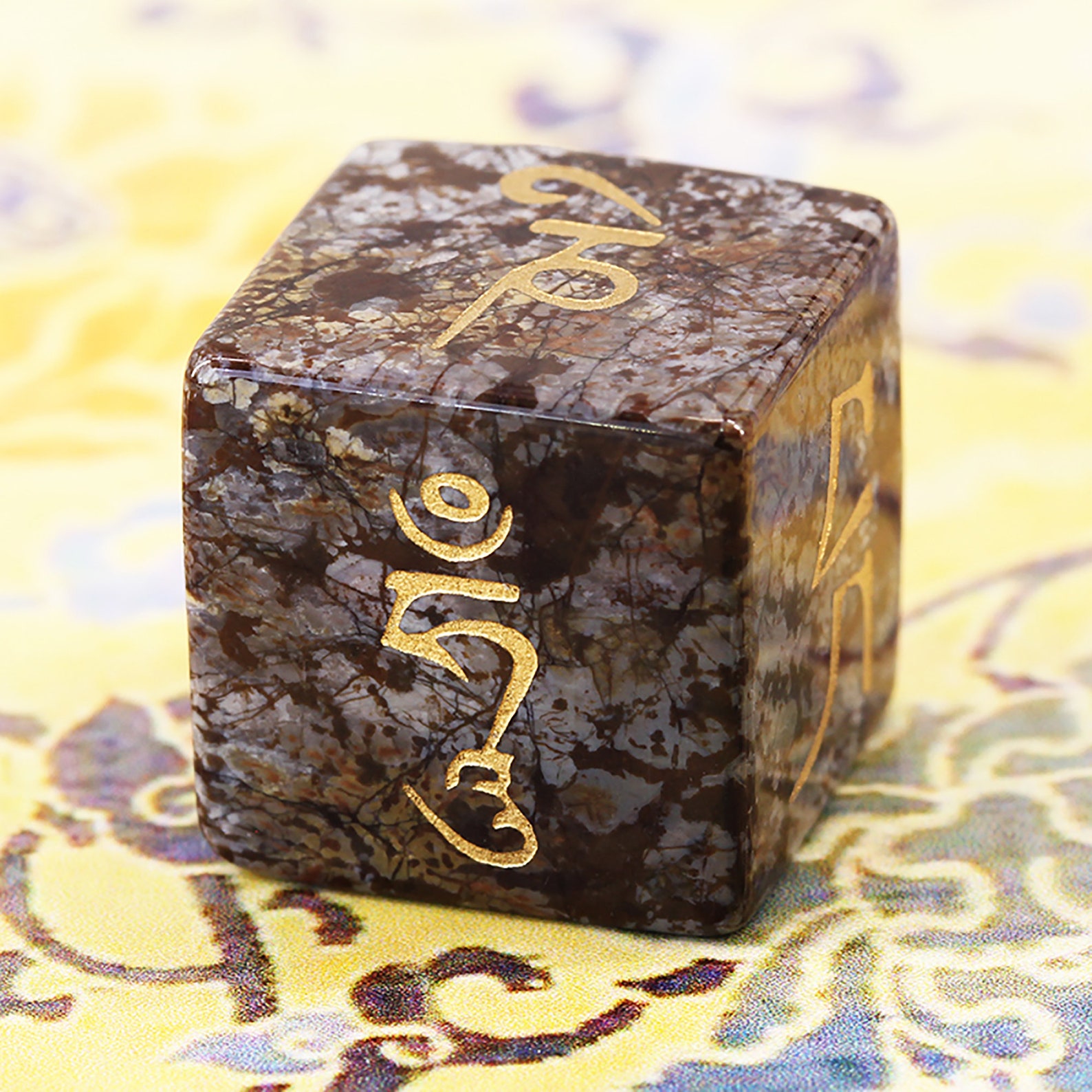 D6 Gemstone Tibetan DiceGem Mo DiceRune Divination Etsy